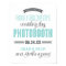 Aqua Blue Grey Custom Wedding Photo Booth Sign