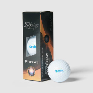 Aqua Blue Kevin Name, Golf Balls