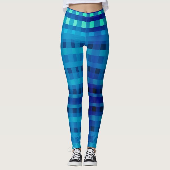 Aqua Blue  Leggings (Front)