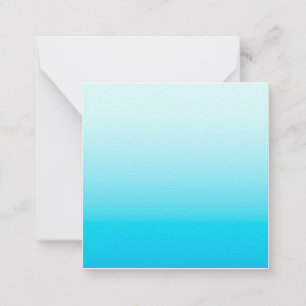 Aqua blue ombre background card