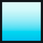 Aqua blue ombre background poster<br><div class="desc">Blue aqua gradient colours.</div>