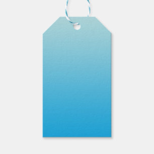 Aqua Blue Ombre Gift Tags