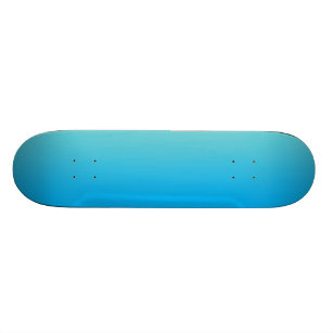 Aqua Blue Ombre Skateboard