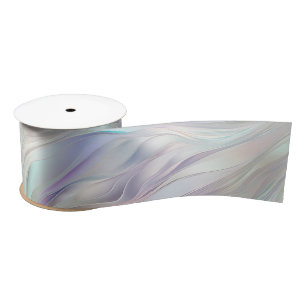 Aqua Blue Purple Pearl White Wedding Satin Ribbon