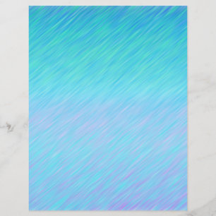 Aqua Blue Rain Pattern Scrapbook Paper