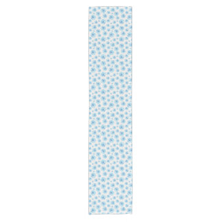Aqua-blue sand dollar watercolor short table runner