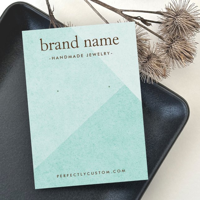 Aqua blue shades earring display card (Creator Uploaded)