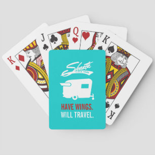 Aqua Blue Shasta Camper RV Camping Cards