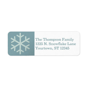 Aqua Blue Snowflake Faux Felt/Embroidery Custom