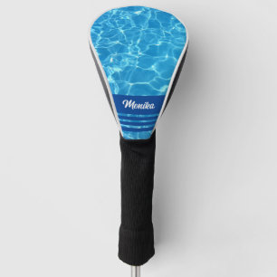 Aqua Blue Swimming Pool Personised  Golf Head Cover