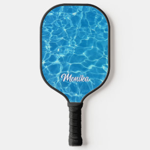 Aqua Blue Swimming Pool Personised  Pickleball Paddle