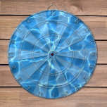 Aqua Blue Swimming Pool Photo Dartboard<br><div class="desc">Add your own photo beneath the rays or sunburst pattern design. There are some semi-transparent areas that will slightly change your photo. It's just a way to help see the different scoring areas a little better while you're actually playing darts ... but you can delete the overlay design if you're...</div>