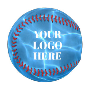 Aqua Blue Swimming Pool Photo for Your Logo Baseball