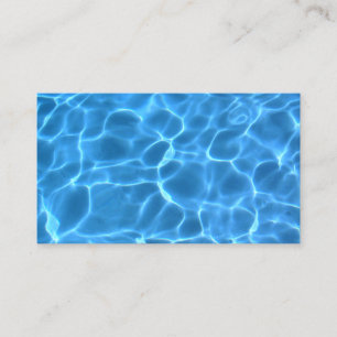 Aqua Blue Swimming Pool Photo Place Card