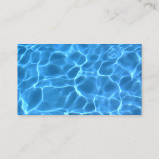 Aqua Blue Swimming Pool Photo Place Card