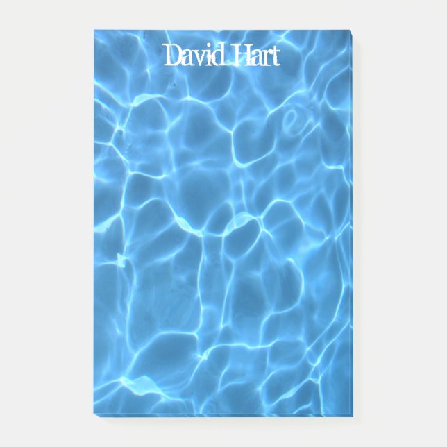 Aqua Blue Swimming Pool Post-it Notes (Front)