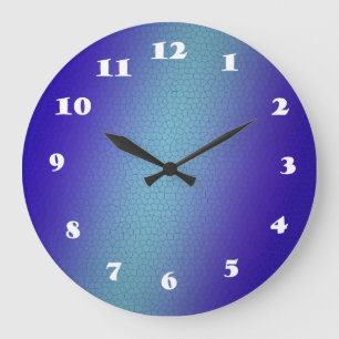 Aqua Blue Wall Clock