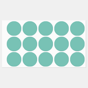 Aqua Blue Waterproof Labels