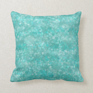 Aqua Bokeh Cushion