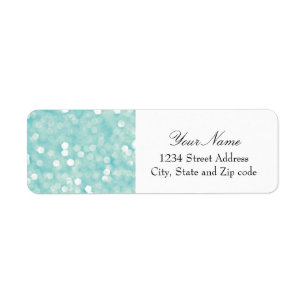 Aqua Bokeh Glitter Sparkles