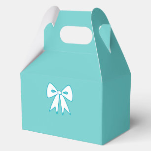 Aqua Bow Gift Boxes