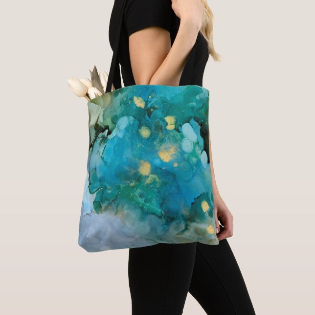 Aqua Brume I Tote Bag (Close Up)
