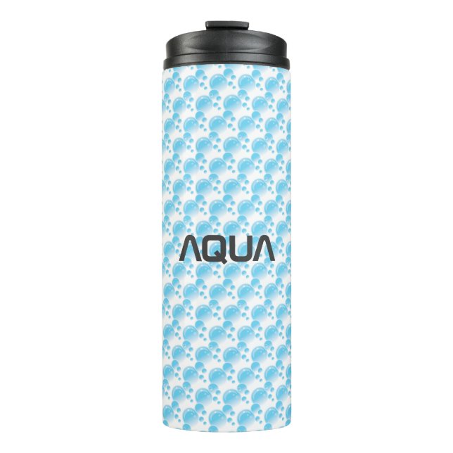 AQUA BUBBLES, Cool Thermal Tumbler (Front)