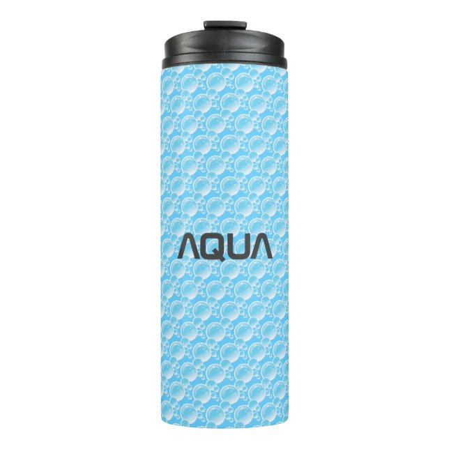 AQUA BUBBLES, Cool Thermal Tumbler (Front)