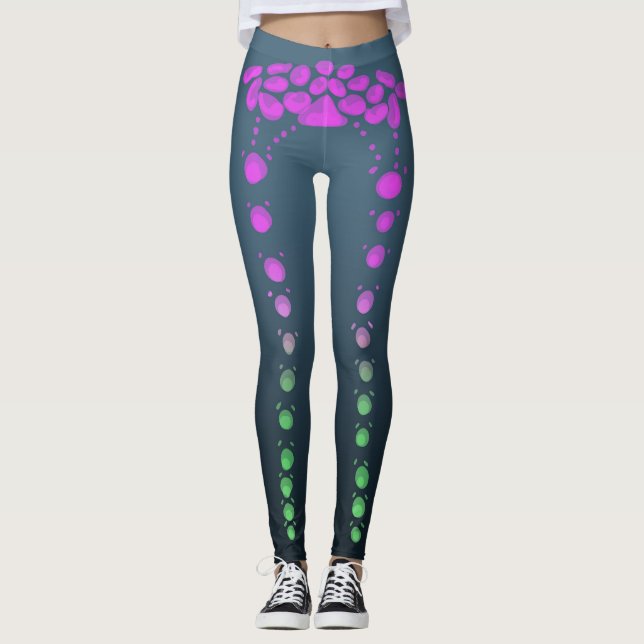 aqua bubbles leggings (Front)
