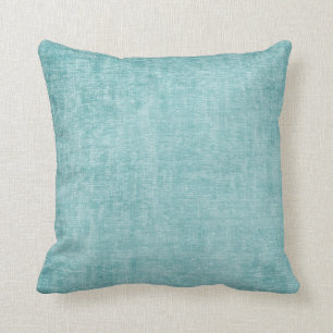 Aqua Chenille Cushion