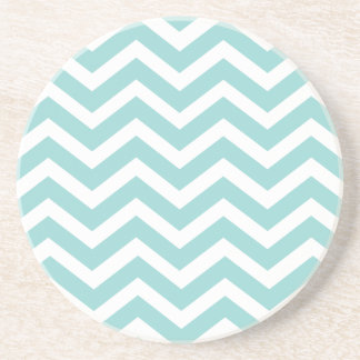 Aqua Chevron Coasters