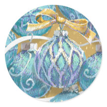 Aqua Christmas Balls