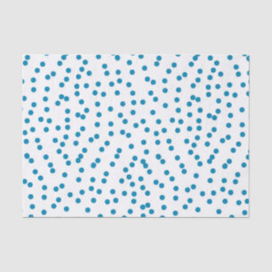 Aqua Confetti Dots Tissue Paper