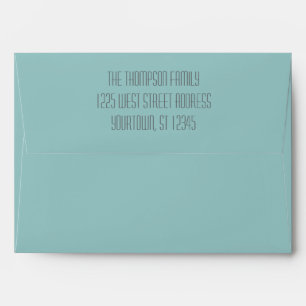 Aqua Custom Envelopes