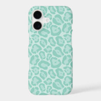 Aqua Cute Girly Animal Print