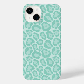 Aqua Cute Girly Animal Print Case-Mate iPhone 14 Case