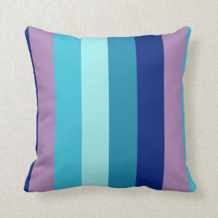 Aqua Daydream Striped Cushion