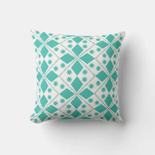 Aqua Diamond Fun   Half Drop Tile   Cushion