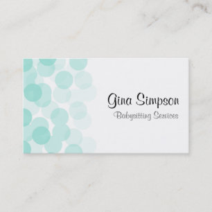 Aqua Dot Personalised Business Cards