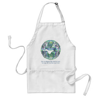 Aqua Dragon Medallion Standard Apron