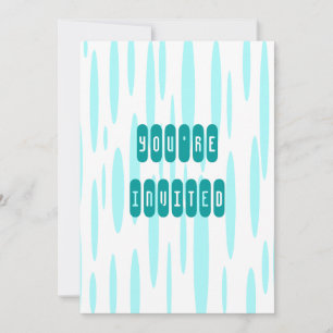 Aqua Dreads Invitation