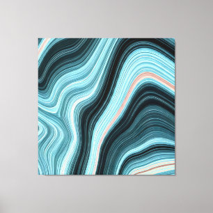 Aqua Drift Canvas Print