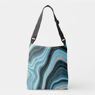 Aqua Drift Crossbody Bag