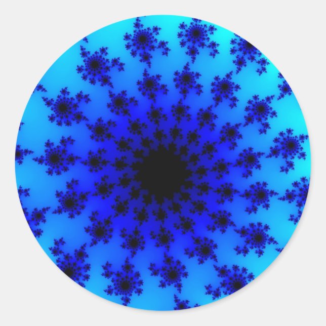 Aqua Eye Classic Round Sticker (Front)