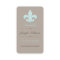 Aqua Fleur de Lis Business Card