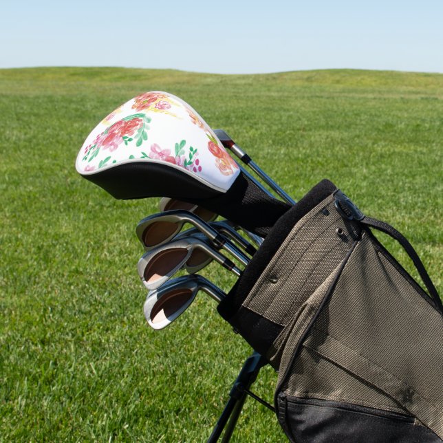 Aqua fleur golf head cover (In Situ)