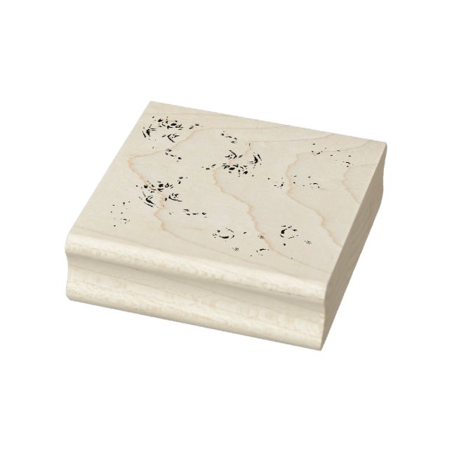 Aqua fleur rubber stamp (Stamp)