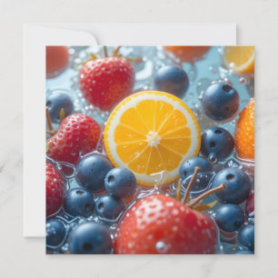 Aqua Fruit Medley Save The Date