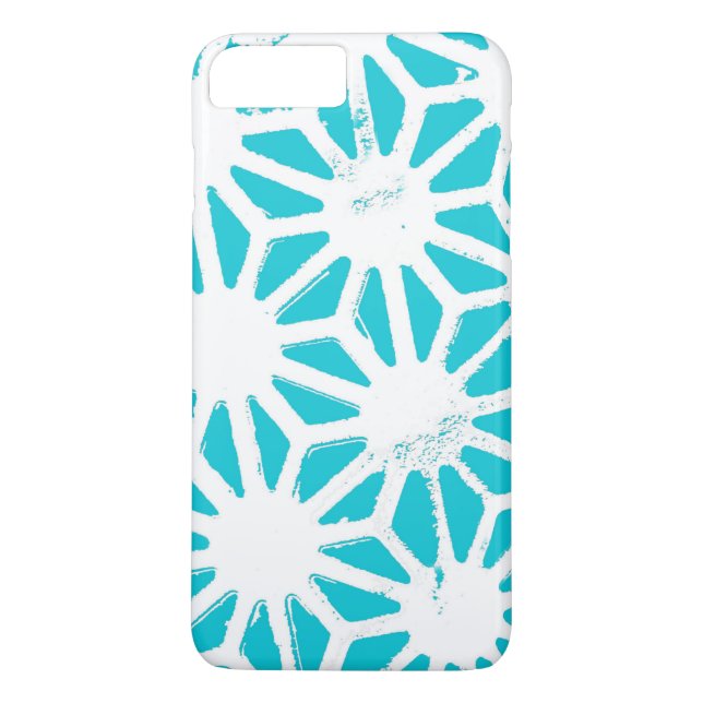Aqua geometric pattern Case-Mate iPhone case (Back)
