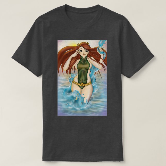 Aqua girl T-Shirt (Design Front)
